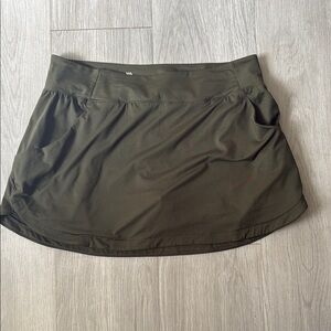 Olive Green Athletic Skort